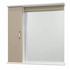 Водолей Зеркальный шкаф Тунис 85 L дуб – фотография-1